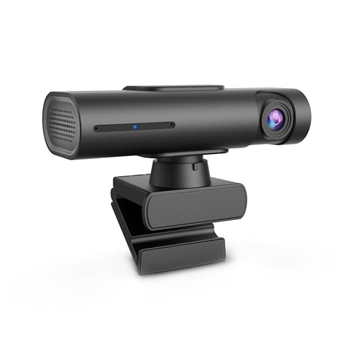 TOALLIN 2K Streaming Webcam für PC, AI-Tracking PTZ-Streaming-Kamera, Gestensteuerung, zwei Mikrofone mit Geräuschunterdrückung, Ultra-95°-Sichtfeld, USB-Webkamera für Live-Streaming, Videokonferenzen von TOALLIN