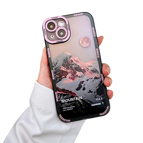 TOBILE iPhone 13 Pro Hülle Schnee Berg Hülle für iPhone 13 Pro 11 12Pro Max Xr Xs Max 8Plus 14 X Objektivschutz Stoßfest Soft Cover - Für iPhone 14Pro, T1 von TOBILE