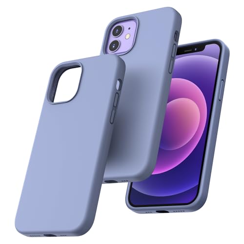 TOCOL für iPhone 12 Hülle Silikon, Stoßfest Anti-Rutsch Anti-Fingerabdruck Kratzfest Handyhülle für iPhone 12 Case, Lavendelgrau TOCOL für iPhone 12 Hülle Silikon, Stoßfest Anti-Rutsch Anti-Fingerabdruck Kratzfest Handyhülle für iPhone 12 Case, Lavendelgrau von TOCOL