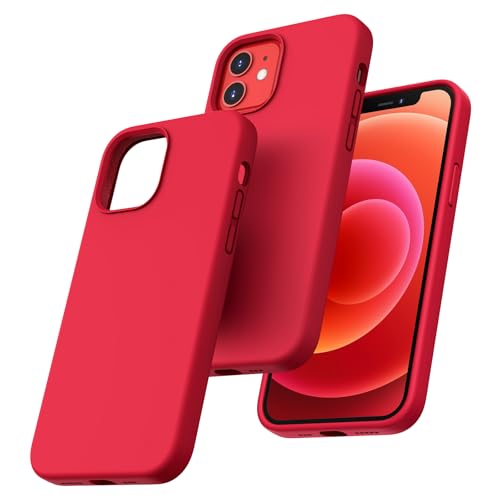 TOCOL für iPhone 12 Hülle Silikon, Stoßfest Anti-Rutsch Anti-Fingerabdruck Kratzfest Handyhülle für iPhone 12 Case, Rot TOCOL für iPhone 12 Hülle Silikon, Stoßfest Anti-Rutsch Anti-Fingerabdruck Kratzfest Handyhülle für iPhone 12 Case, Rot von TOCOL