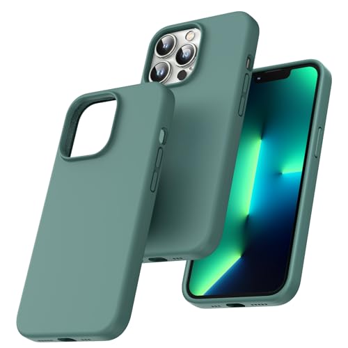 TOCOL für iPhone 13 Pro Hülle Silikon, Stoßfest Anti-Rutsch Anti-Fingerabdruck Kratzfest Handyhülle für iPhone 13 Pro Case, Mitternachtsgrün TOCOL für iPhone 13 Pro Hülle Silikon, Stoßfest Anti-Rutsch Anti-Fingerabdruck Kratzfest Handyhülle für iPhone 13 Pro Case, Mitternachtsgrün von TOCOL