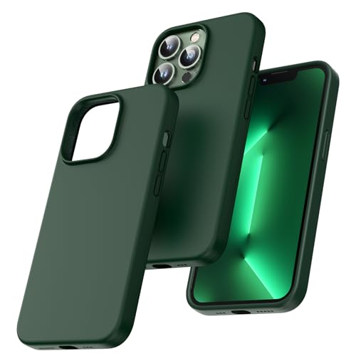 TOCOL für iPhone 13 Pro Hülle Silikon, Stoßfest Anti-Rutsch Anti-Fingerabdruck Kratzfest Handyhülle für iPhone 13 Pro Case, Alpingrün TOCOL für iPhone 13 Pro Hülle Silikon, Stoßfest Anti-Rutsch Anti-Fingerabdruck Kratzfest Handyhülle für iPhone 13 Pro Case, Alpingrün von TOCOL