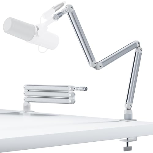 TODI Mikrofonarm, Mikrofonarm drehbar für leichte Mikrofone mit 2 Schnittstellen, Schreibtisch-Mikrofonarm für leichte Mikrofone, Bär, 1,4 kg, Mikrofonständer, Galgenarm für platzsparende Kabelführung TODI Mikrofonarm, Mikrofonarm drehbar für leichte Mikrofone mit 2 Schnittstellen, Schreibtisch-Mikrofonarm für leichte Mikrofone, Bär, 1,4 kg, Mikrofonständer, Galgenarm für platzsparende Kabelführung von TODI