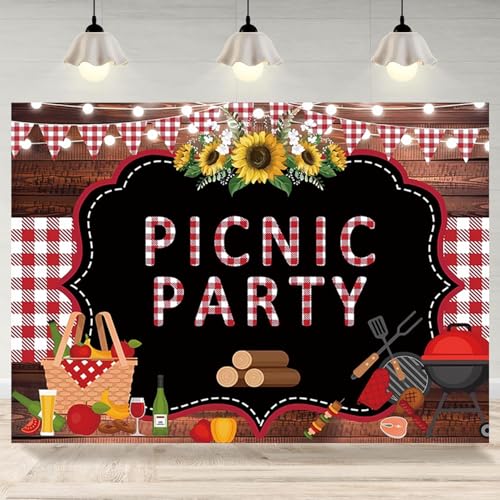 2,1 x 1,5 m Picknick-Party-Hintergrund, rustikales Holz, rot-weiß kariert, Fotografie-Hintergrund, Outdoor, Grill, Mottoparty, Banner, Dekorationen, Grillen, Geburtstagsparty, Foto-Requisiten 2,1 x 1,5 m Picknick-Party-Hintergrund, rustikales Holz, rot-weiß kariert, Fotografie-Hintergrund, Outdoor, Grill, Mottoparty, Banner, Dekorationen, Grillen, Geburtstagsparty, Foto-Requisiten von TOENGS
