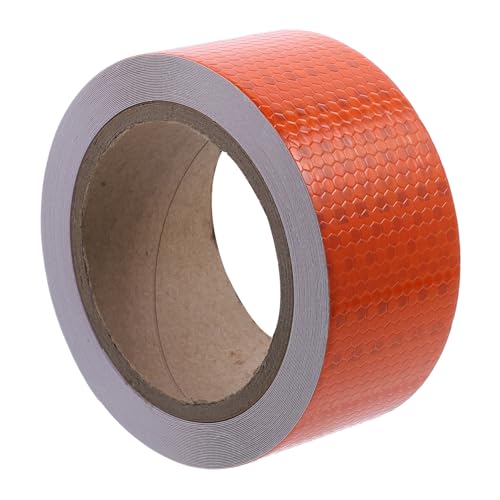 TOGEVAL 1 Rolle Reflektierendes Klebeband Sicherheitsaufkleber Warnband Vorsicht Warnaufkleber Reflektorband Für Anhänger Sicherheits Reflektorband Orange Reflektorband Sicherheitsband TOGEVAL 1 Rolle Reflektierendes Klebeband Sicherheitsaufkleber Warnband Vorsicht Warnaufkleber Reflektorband Für Anhänger Sicherheits Reflektorband Orange Reflektorband Sicherheitsband von TOGEVAL