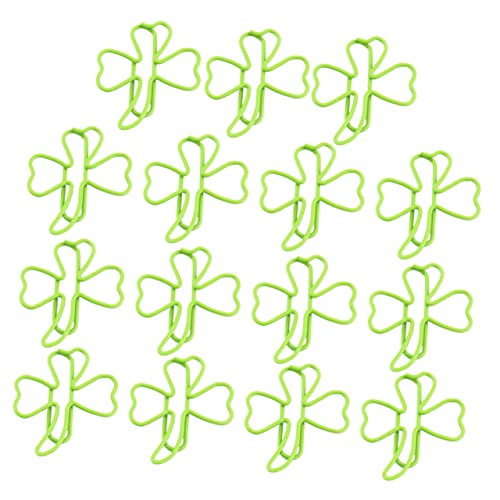 TOGEVAL 1 Satz 15 Stück Kleeblatt-Lesezeichen Lesezeichen-Clips Büro Kreativ Memo-Clip Planer-Clips papierhalter Papierklammern Set ordner grüne Papierklammern test Papier Umspritzen Green TOGEVAL 1 Satz 15 Stück Kleeblatt-Lesezeichen Lesezeichen-Clips Büro Kreativ Memo-Clip Planer-Clips papierhalter Papierklammern Set ordner grüne Papierklammern test Papier Umspritzen Green von TOGEVAL