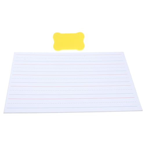 TOGEVAL Pädagogisches Lernbrett klein trocken abwischbar Lapboard Whiteboard-Linien für Teenager von TOGEVAL