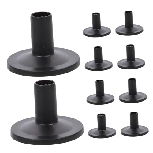 TOGEVAL 10 Teiliges Schlagzeug Zubehör, Instrumententeile, Beckengehäuse, Rohrtrommel, Beckenständer, Trommelbecken, Schlagzeugzubehör, Teile, Beckendämpfer, Drum Lug Locks von TOGEVAL