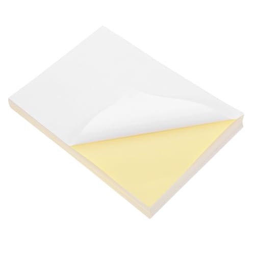 TOGEVAL 100Blätter Leeres Vinyl Aufkleberpapier Wasserdichtes Druckerpapier für Tintenstrahldrucker Selbstklebend für Adress und Paketkennzeichnung Vielseitig TOGEVAL 100Blätter Leeres Vinyl Aufkleberpapier Wasserdichtes Druckerpapier für Tintenstrahldrucker Selbstklebend für Adress und Paketkennzeichnung Vielseitig von TOGEVAL