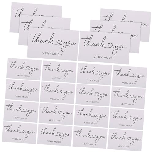 TOGEVAL 100Stücke Dankeskarten Elegante Karten für Hochzeiten Shower Shops Robustes mit Umschlägen für Visitenkarten TOGEVAL 100Stücke Dankeskarten Elegante Karten für Hochzeiten Shower Shops Robustes mit Umschlägen für Visitenkarten von TOGEVAL
