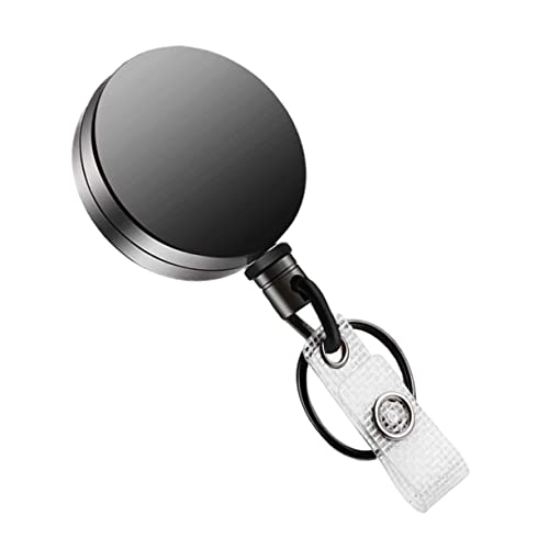 TOGEVAL 1Stück Carabiner Badge Einziehbare Schlüsselkette für Id Abzeichen Schnurlänge Ausweishalter und Schlüsselanhänger Robust und Praktisch von TOGEVAL