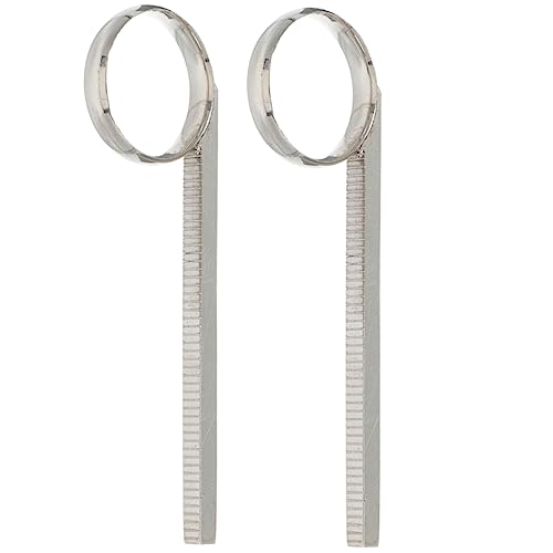 TOGEVAL 2 Stück Kleiner Schleifring, Fingerring Für Trompetenzug, Trompetenfingerring, Trompeten, Kornettteile, Trompetenersatzzubehör, Fingerziehring Für Trompetenzug, Fingerziehringe von TOGEVAL