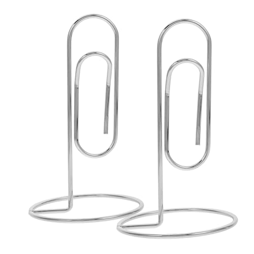 TOGEVAL 2 Stück Memo Clip Bilderhalter, Tischnummernständer, Tischschildhalter, Fotohalter Clip, Tischnummernhalter Für Hochzeiten, Tischkartenhalter Aus Metall, Fotokartenhalter, von TOGEVAL