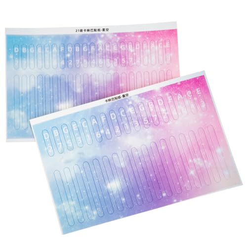 TOGEVAL 2Stücke Kalimba Klavier Aufkleber Praktische Tastatur Sticker für Anfänger und Designs Farbenfrohe Aufkleber Rückstandsfrei Abziehbar TOGEVAL 2Stücke Kalimba Klavier Aufkleber Praktische Tastatur Sticker für Anfänger und Designs Farbenfrohe Aufkleber Rückstandsfrei Abziehbar von TOGEVAL