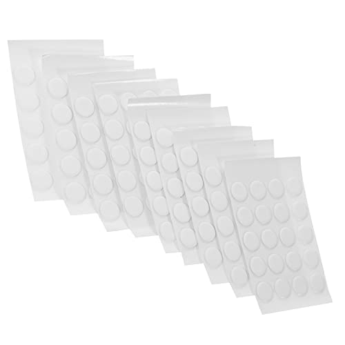 TOGEVAL 300 Stück Doppelseitiges Klebeband, Klebepunkte, Doppelseitig, Transparent, Doppelseitige Aufkleber, Doppelseitiger Punktaufkleber, Transparentes Doppelklebeband, Transparente von TOGEVAL