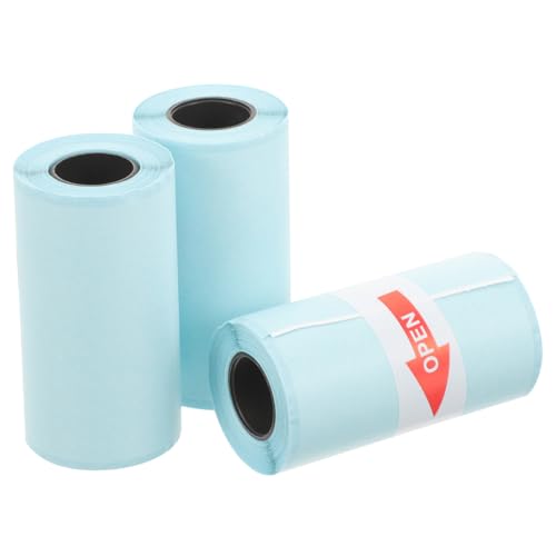 TOGEVAL 3Rollen Selbstklebendes Thermoetikettenpapier Wasserdichtes Druckerpapier für Thermodrucker für Schule Büro und Zuhause TOGEVAL 3Rollen Selbstklebendes Thermoetikettenpapier Wasserdichtes Druckerpapier für Thermodrucker für Schule Büro und Zuhause von TOGEVAL