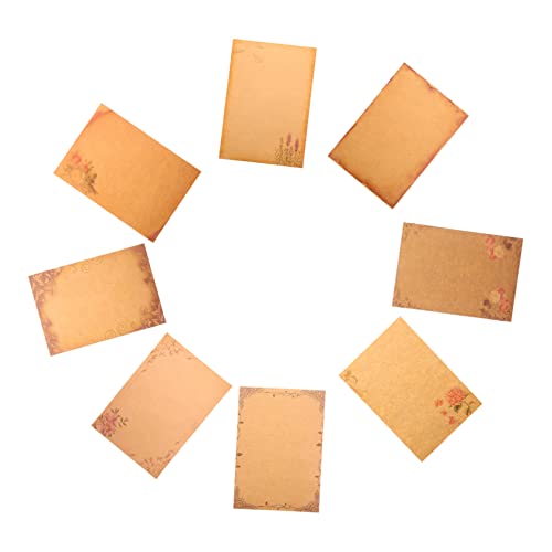 TOGEVAL 4Er Pack Vintage Briefpapier Mit Designs, Briefpapier, Briefpapier Mit Bordüren Design, Briefpapier, Dekoratives Briefpapier, Briefpapier Mit Bordüren Design, Schreibpapier TOGEVAL 4Er Pack Vintage Briefpapier Mit Designs, Briefpapier, Briefpapier Mit Bordüren Design, Briefpapier, Dekoratives Briefpapier, Briefpapier Mit Bordüren Design, Schreibpapier von TOGEVAL
