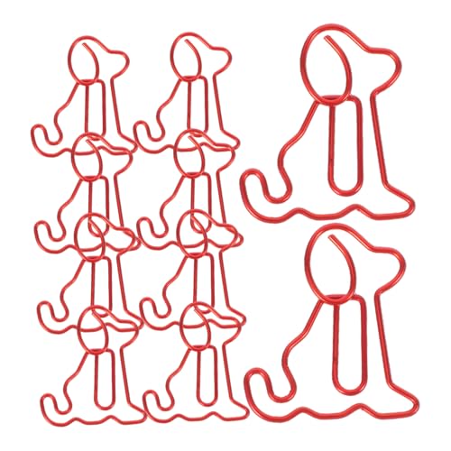 TOGEVAL 50 Süße Büroklammern in Hundeform, Einzigartige Und Dekorative Lesezeichenklammern Mit Tiermotiv, Multifunktionale Und Bezaubernde Tier-lesezeichen, Lustiges Schreibtischzubehör von TOGEVAL