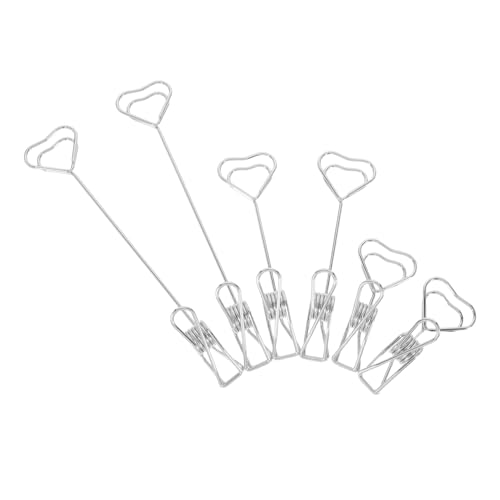 TOGEVAL 6pcs Metal Heart Shaped Memo Clip Holder Stand Desk Multi Functional Note Card Holder Paper Holder For Office Home Business For Organizing Cards Notes TOGEVAL 6pcs Metal Heart Shaped Memo Clip Holder Stand Desk Multi Functional Note Card Holder Paper Holder For Office Home Business For Organizing Cards Notes von TOGEVAL