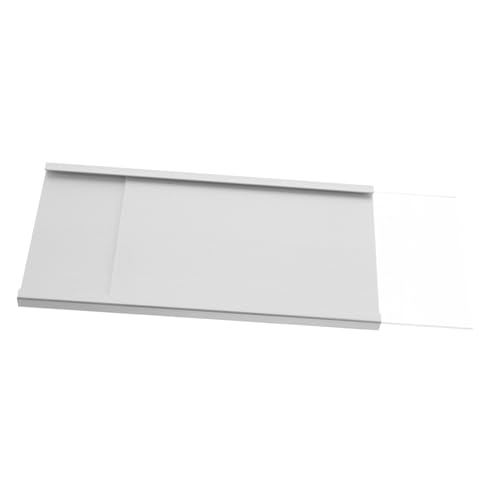TOGEVAL Arbeitsplatzschild Namensschild fürs Büro Typenschild aus Aluminiumlegierung Wandschildhalter Namensschildhalter für den Schreibtisch Desktop-Namensschilder Silver von TOGEVAL