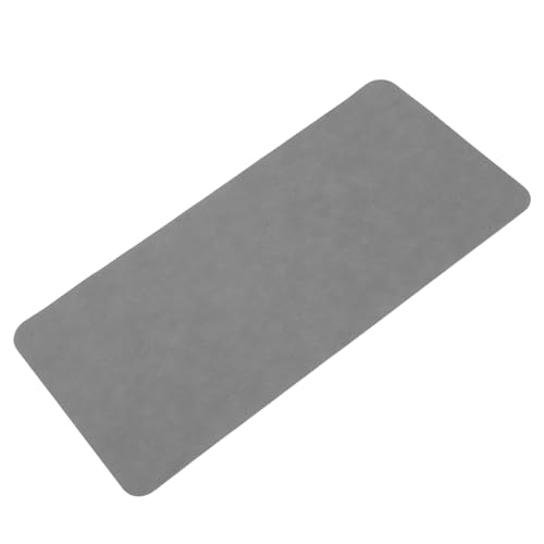 TOGEVAL Bürocomputer-schreibtischunterlage Computer Desk Pad Große Schreibtischmatte Schreibtischschutzmatte Vinyl-tischsets Abwischbar Bürodeko Für Männer Tischsets Waschbar Leder Grau von TOGEVAL