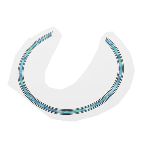 TOGEVAL Gitarren Schallloch Aufkleber Gitarrenloch Dekorationen Gitarren Schallloch Dekoration Gitarrendekor Ukulelen Aufkleber Gitarren Schallloch Inlay Reisegitarre Himmelblauer von TOGEVAL