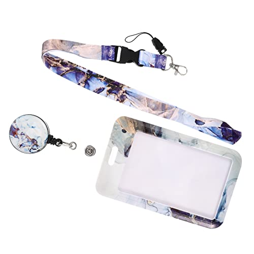 TOGEVAL Glitzer Marmor Design Schutzhülle und Abziehbarem Lanyard für Ausweise Namensschilder und Kreditkarten und Tragbar TOGEVAL Glitzer Marmor Design Schutzhülle und Abziehbarem Lanyard für Ausweise Namensschilder und Kreditkarten und Tragbar von TOGEVAL