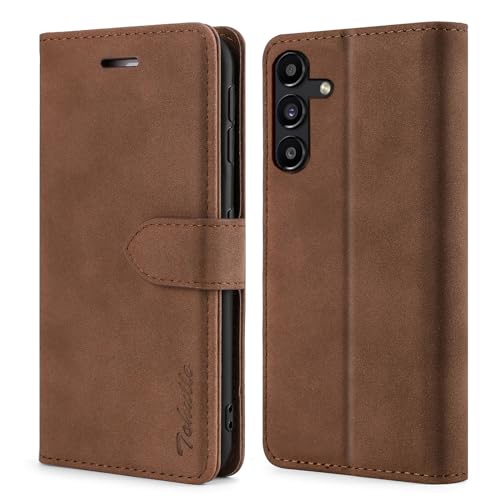 TOHULLE Schutzhülle für Samsung Galaxy A55 5G, Premium-Schutzhülle aus PU-Leder im Brieftaschenformat mit Kartenfach, Standfunktion und Magnetverschluss, Flipcase für Galaxy A55, Braun TOHULLE Schutzhülle für Samsung Galaxy A55 5G, Premium-Schutzhülle aus PU-Leder im Brieftaschenformat mit Kartenfach, Standfunktion und Magnetverschluss, Flipcase für Galaxy A55, Braun von TOHULLE