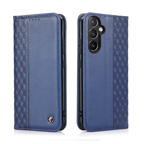 TOHULLE Schutzhülle für Samsung Galaxy A56 5G, Premium-PU-Leder, Brieftaschen-Schutzhülle mit Kartenhalter, Ständer, eingebauter Magnetverschluss, Karomuster, Klapphülle für Samsung Galaxy A56 5G von TOHULLE