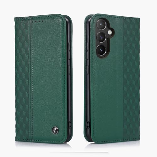 TOHULLE Schutzhülle für Samsung Galaxy A56 5G, Premium-PU-Leder, Brieftaschen-Schutzhülle mit Kartenhalter, Ständer, eingebauter Magnetverschluss, Karomuster, Klapphülle für Samsung Galaxy A56 5G TOHULLE Schutzhülle für Samsung Galaxy A56 5G, Premium-PU-Leder, Brieftaschen-Schutzhülle mit Kartenhalter, Ständer, eingebauter Magnetverschluss, Karomuster, Klapphülle für Samsung Galaxy A56 5G von TOHULLE