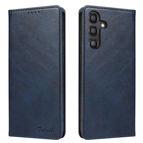 TOHULLE Schutzhülle für Samsung Galaxy S24 Plus, Premium-PU-Leder, Brieftaschen-Schutzhülle mit Kartenhalter, Ständer, eingebauter Magnetverschluss, Klapphülle für Samsung Galaxy S24 Plus, Blau TOHULLE Schutzhülle für Samsung Galaxy S24 Plus, Premium-PU-Leder, Brieftaschen-Schutzhülle mit Kartenhalter, Ständer, eingebauter Magnetverschluss, Klapphülle für Samsung Galaxy S24 Plus, Blau von TOHULLE