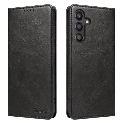 TOHULLE Schutzhülle für Samsung Galaxy S25, Premium-PU-Leder, Brieftaschen-Schutzhülle mit Kartenhalter, Ständer, eingebauter Magnetverschluss, Klapphülle für Samsung Galaxy S25, Schwarz TOHULLE Schutzhülle für Samsung Galaxy S25, Premium-PU-Leder, Brieftaschen-Schutzhülle mit Kartenhalter, Ständer, eingebauter Magnetverschluss, Klapphülle für Samsung Galaxy S25, Schwarz von TOHULLE