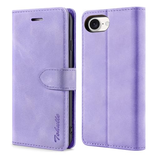 TOHULLE Schutzhülle für iPhone 16E, Premium-Leder, Brieftaschen-Schutzhülle mit Kartenhalter, Ständer, Magnetverschluss, Klapphülle, kompatibel mit iPhone 16E, Violett TOHULLE Schutzhülle für iPhone 16E, Premium-Leder, Brieftaschen-Schutzhülle mit Kartenhalter, Ständer, Magnetverschluss, Klapphülle, kompatibel mit iPhone 16E, Violett von TOHULLE