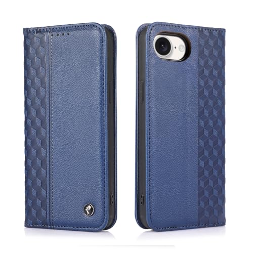TOHULLE Schutzhülle für iPhone 16E, Premium-PU-Leder, Brieftaschenformat, Kartenhalter, Ständer, integrierter Magnetverschluss, Klapphülle für iPhone 16E, Blau TOHULLE Schutzhülle für iPhone 16E, Premium-PU-Leder, Brieftaschenformat, Kartenhalter, Ständer, integrierter Magnetverschluss, Klapphülle für iPhone 16E, Blau von TOHULLE