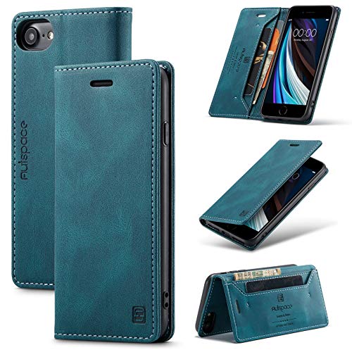 TOHULLE Schutzhülle für iPhone 6, iPhone 6S, iPhone 7, iPhone 8, iPhone SE 2020, iPhone SE 2022, Vintage-Brieftaschen-Schutzhülle mit Kartenhalter, Ständer, eingebauter Magnetverschluss, Klapphülle TOHULLE Schutzhülle für iPhone 6, iPhone 6S, iPhone 7, iPhone 8, iPhone SE 2020, iPhone SE 2022, Vintage-Brieftaschen-Schutzhülle mit Kartenhalter, Ständer, eingebauter Magnetverschluss, Klapphülle von TOHULLE