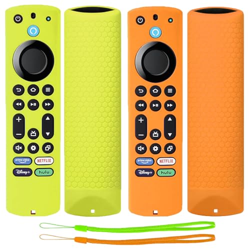 TOKERSE Silikon-Schutzhülle für Fire TV Stick 4K Max 2. Generation, Toshiba, Insignia, Pioneer, Omni Serie, Fire TV, Alexa, Sprachfernbedienung, verbesserte Anti-Rutsch-Schutzhülle mit Umhängeband TOKERSE Silikon-Schutzhülle für Fire TV Stick 4K Max 2. Generation, Toshiba, Insignia, Pioneer, Omni Serie, Fire TV, Alexa, Sprachfernbedienung, verbesserte Anti-Rutsch-Schutzhülle mit Umhängeband von TOKERSE