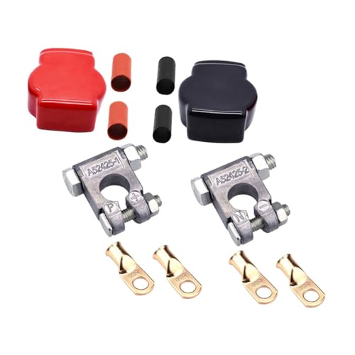 TOKIDNY 1 Paar Auto Audio Zubehör, Pluspolabdeckung, Batterieklemmen Kit, Hochleistungs Batterieklemme, Autobatterieklemmen Abdeckkappe, Autobatterieabdeckung, Batteriekabel Kit TOKIDNY 1 Paar Auto Audio Zubehör, Pluspolabdeckung, Batterieklemmen Kit, Hochleistungs Batterieklemme, Autobatterieklemmen Abdeckkappe, Autobatterieabdeckung, Batteriekabel Kit von TOKIDNY