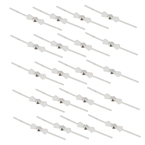 TOKIDNY Kristall-kronleuchter-verbindungsstücke 200 Stück Fliege Stift Lampenteile Zur Herstellung Von Lampen Kronleuchter-ersatzzubehör Deckenleuchten-verbindungsstück Silber von TOKIDNY