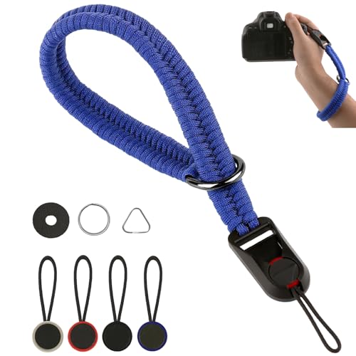 TOKIISHE Kamera Handschlaufe mit 4 Schnellverschluss, Camera Strap Quick Release Verstellbarer Kameragurt für Verschiedene Handgelenke, Ultraleichtes Gewicht Paracord Handschlaufe für SLR DSLR TOKIISHE Kamera Handschlaufe mit 4 Schnellverschluss, Camera Strap Quick Release Verstellbarer Kameragurt für Verschiedene Handgelenke, Ultraleichtes Gewicht Paracord Handschlaufe für SLR DSLR von TOKIISHE