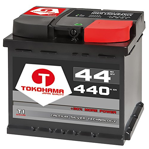 Tokohama T1-54440 Autobatterie 12V 44AH 440A/EN ersetzt 45Ah 46Ah 47Ah Starterbatterie von TOKOHAMA Batterien