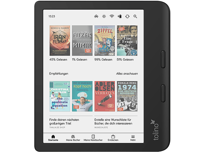 TOLINO Vision Color by Thalia 32 GB eReader Schwarz von TOLINO