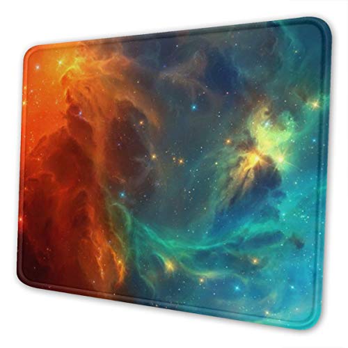 Galaxy Mauspad, großes Gaming-Mauspad mit genähten Kanten, rutschfeste Gummiunterseite für Computer, Laptop, Büro & Zuhause von TOLUYOQU