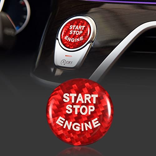 TOMALL Auto Motor Start Stop Knopf Abdeckung Kompatibel mit BMW F30 Push Start Stop Knopf Abdeckung Trim F10 G30 F31 Motor Zündung Ring Start Knopf Kappe für Auto Carbon Fiber Zubehör Rot Dekoration TOMALL Auto Motor Start Stop Knopf Abdeckung Kompatibel mit BMW F30 Push Start Stop Knopf Abdeckung Trim F10 G30 F31 Motor Zündung Ring Start Knopf Kappe für Auto Carbon Fiber Zubehör Rot Dekoration von TOMALL