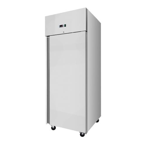 TOMAY Edelstahlkühlschrank 610 Liter, GN2/1, 4 Schichten höhenverstellbare Einlegeböden, einstellbare Temperatur | Gastronomiebedarf von TOMAY