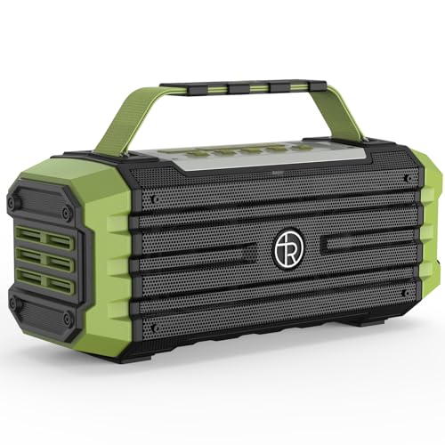 Tragbarer Bluetooth-Lautsprecher, 120 W Peak, 80 W, kabellose Lautsprecher, TWS-Kopplung, tiefer Bass, Hi-Fi-Lautsprecher, IPX6 wasserdicht, DSP-Sound-Boombox für Outdoor, Camping, Party, Strand(Grün) Tragbarer Bluetooth-Lautsprecher, 120 W Peak, 80 W, kabellose Lautsprecher, TWS-Kopplung, tiefer Bass, Hi-Fi-Lautsprecher, IPX6 wasserdicht, DSP-Sound-Boombox für Outdoor, Camping, Party, Strand(Grün) von TOMPROAD