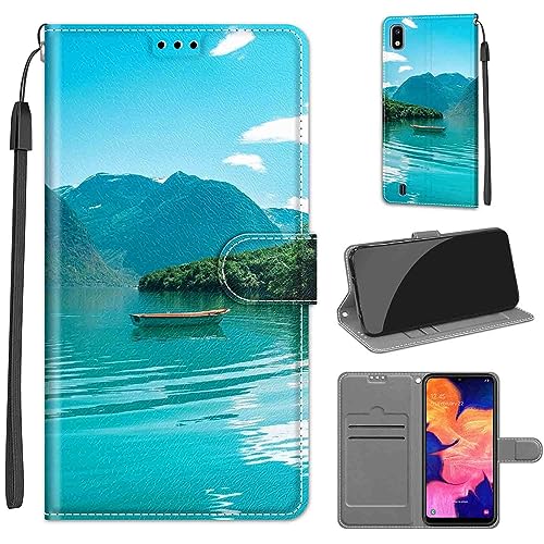 Handyhülle für Samsung Galaxy A10 / Galaxy M10 Hülle, Premium Kunstleder Flip Wallet Case Klapphülle Handytasche kompatibel Samsung Galaxy A10 / Galaxy M10 Hülle von TOMYOU