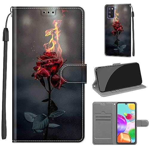 Handyhülle für Samsung Galaxy A41 Hülle [Kartenfächer] Klapphülle für Samsung Galaxy A41 Hülle Stoßfest Cover Case für Samsung A41 Klapphülle von TOMYOU