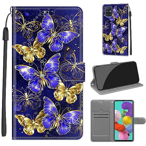 Handyhülle für Samsung Galaxy A51 / Galaxy M40S Hülle, Premium Kunstleder Stoßfeste Klapphülle Schutzhülle kompatibel Samsung Galaxy A51 / Galaxy M40S von TOMYOU