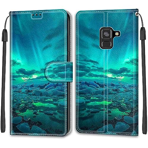 Hülle für Samsung Galaxy A8 (2018) Handyhülle, PU Premium Kunstleder Stoßfeste Klapphülle kompatibel Samsung Galaxy A8 (2018) Handyhülle von TOMYOU