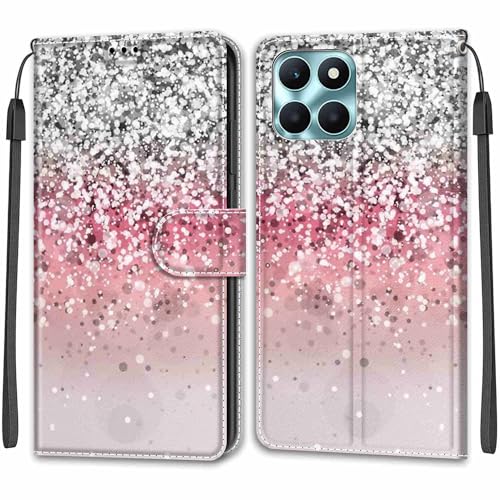 TOMYOU Handyhülle für Honor X6a Hülle, Con [Standfunktion] [Kartenfach] Stoßfeste Klapphülle, Wallet Case Handyhülle kompatibel Honor X6a von TOMYOU